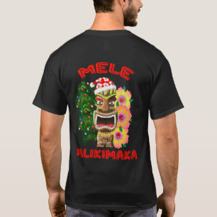 T-shirt Mele Kalikimaka Papai Noel Tiki
