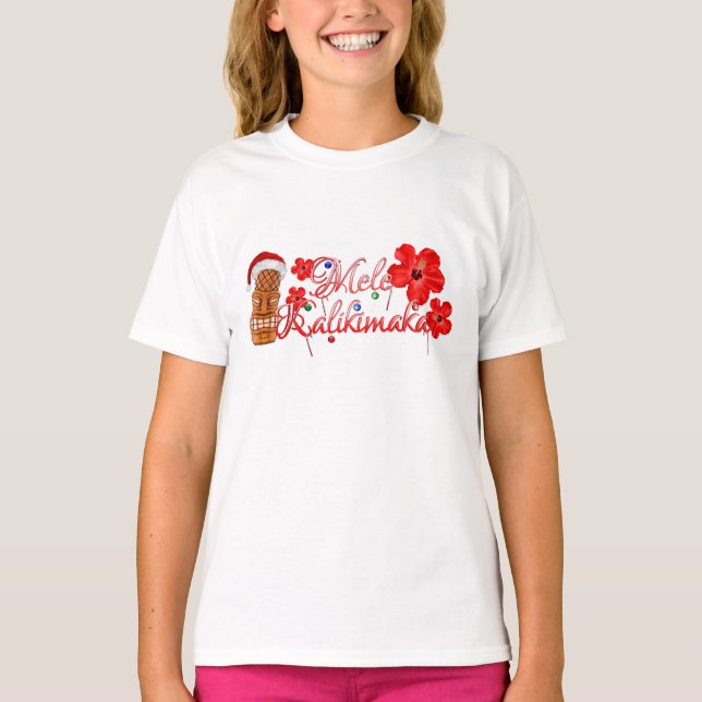 T-shirt Mele Kalikimaka Tiki (Frente)