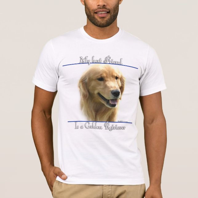 T-shirt Melhor amigo do ouro Retriever 2 (Frente)