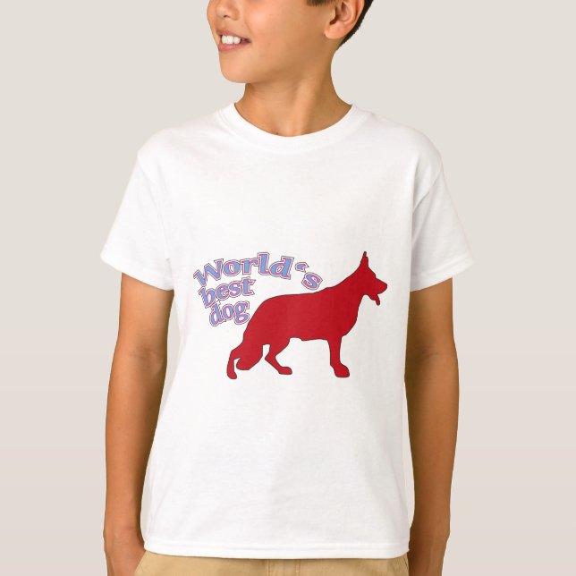 T-shirt Melhor cachorro do mundo (Frente)