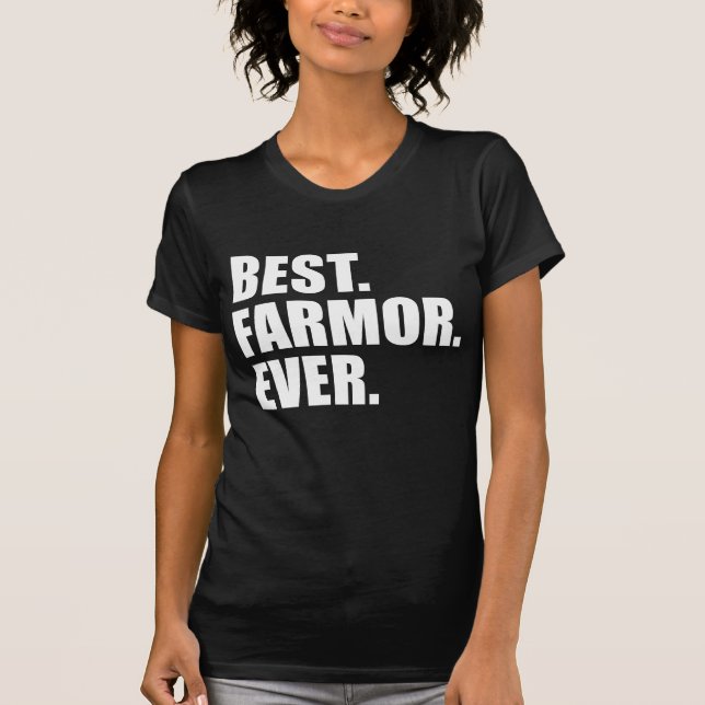T-shirt Melhor. Farmor. Nunca. (NA OBSCURIDADE) (Frente)