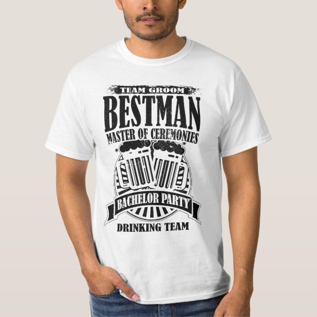 T-shirt Melhor Homem Mestre de Cerimonias Festa de Despedi (Frente)