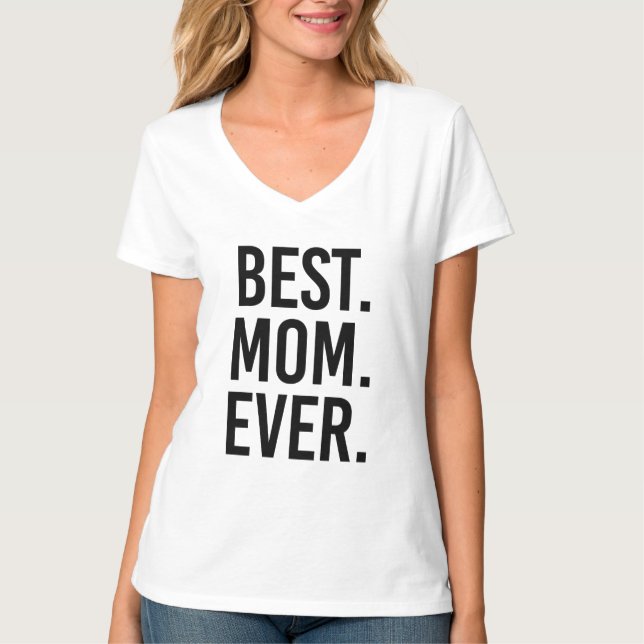 T-shirt Melhor. Mamã. Nunca (Frente)