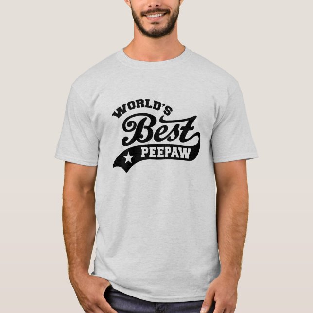 T-shirt Melhor PeePaw do Mundo (Frente)