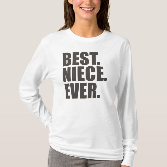 T-shirt Melhor. Sobrinha. Nunca (Frente)