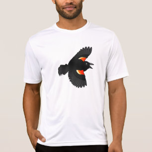 T-shirt Melro Vermelho-voado de voo