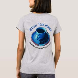 T-shirt Membro da equipa oficial do pelotão do bebendo do