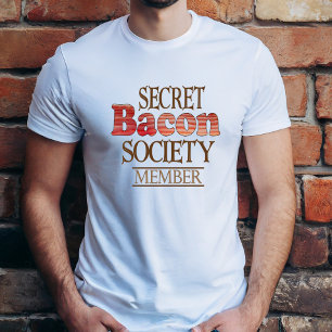 T-shirt Membro da Sociedade Secreta do Bacon