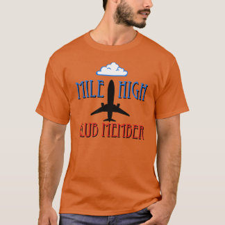 T-shirt Membro de clube alto da milha
