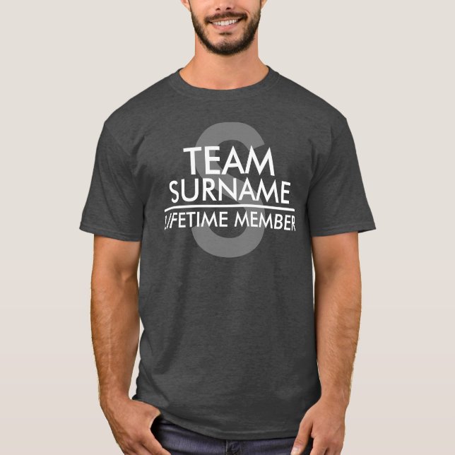 T-shirt Membro do Tempo de Vida do TEAM (apelido) (Frente)