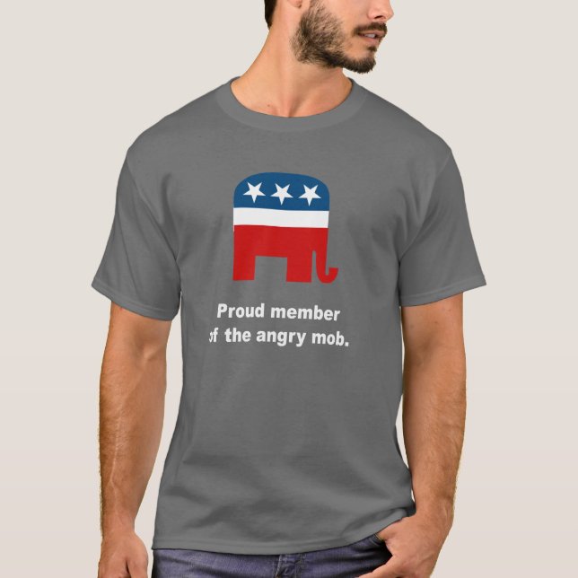 T-shirt Membro orgulhoso da multidão irritada (Frente)