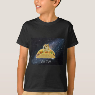 T-shirt meme do taco do espaço do doge