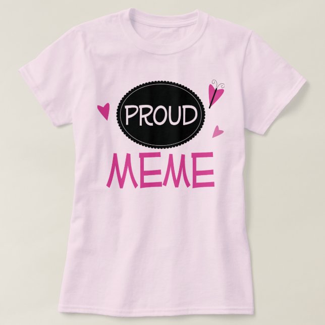 T-shirt Meme orgulhoso (Frente do Design)