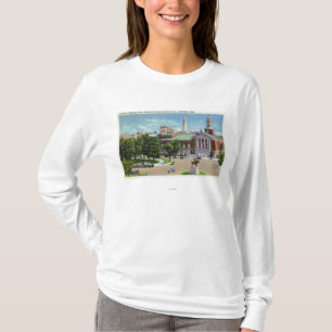 T-shirt Memorial de Bushnell, estátua de Lafayette