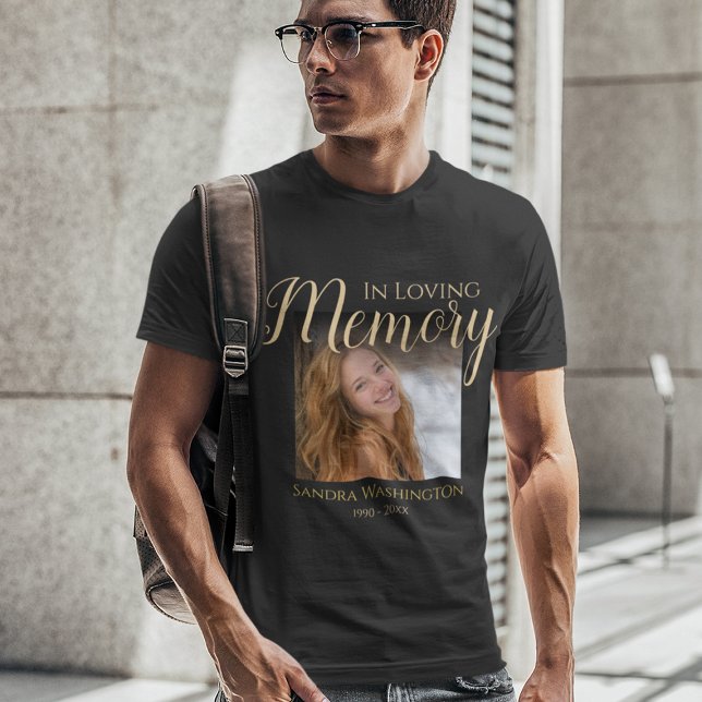 T-Shirt Memorial Personalizado (Criador carregado)