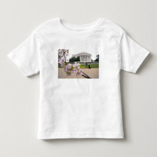 T-shirt Memorial Thomas Jefferson com flores de cerejeira