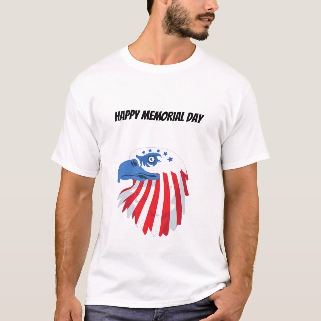 T-shirt men feliz comemoração dia (Frente)