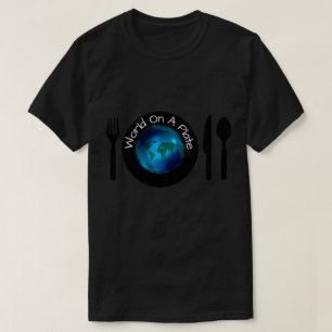 T-Shirt Men S M L XL World Em Uma Placa