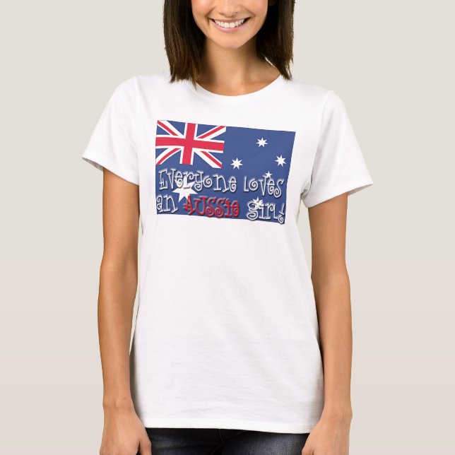 T-shirt Menina australiana (Frente)