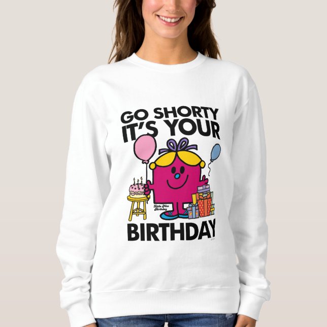 T-shirt Menina Birthday | Go Shorty Versão 33 (Frente)
