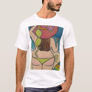 T-shirt Menina bonita no biquini