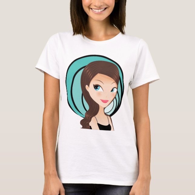 T-shirt Menina bonito (Frente)