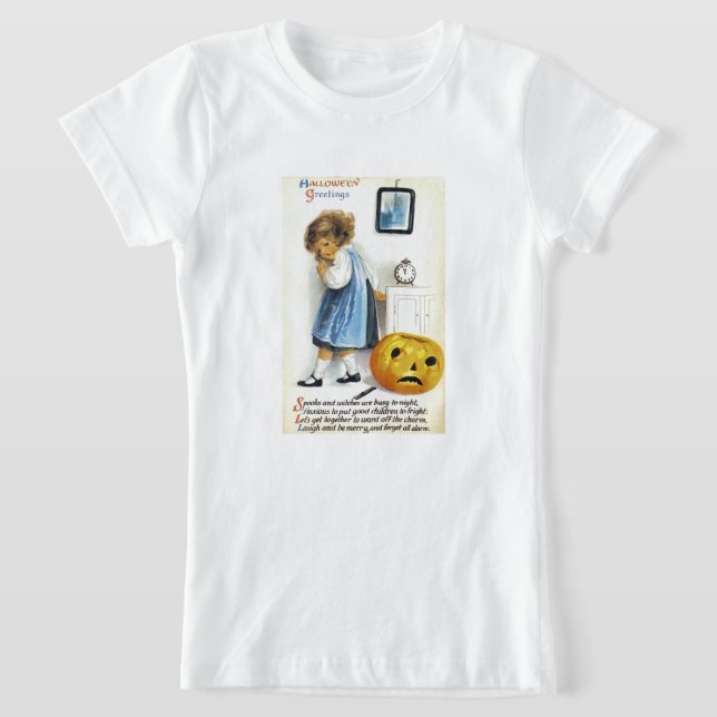 T-shirt Menina com Jack o' Lantern (Postura )