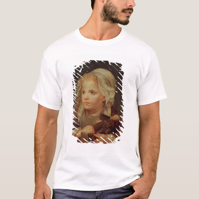 T-shirt Menina com uma boneca (Frente)