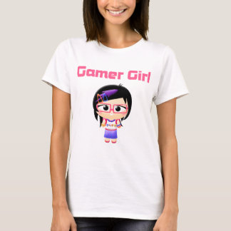 T-shirt Menina Cutie Patootie do Gamer