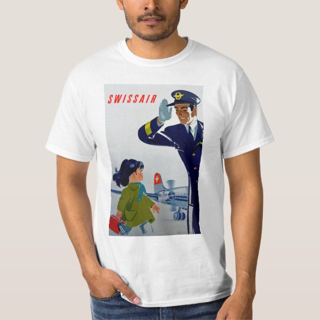 T-shirt Menina da Swissair (Frente)
