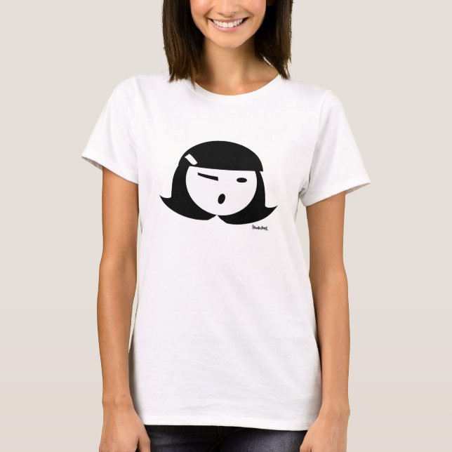 T-shirt Menina da torta de Cutie (whiteout) (Frente)