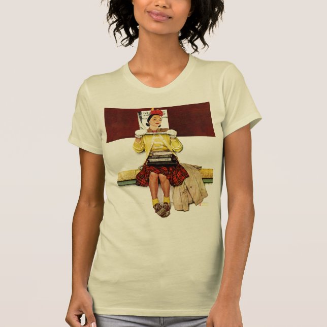 T-shirt Menina de cobrir (Frente)