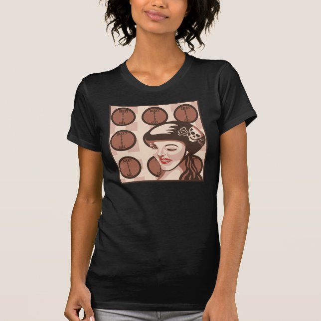 T-shirt menina de derby do rolo (Frente)