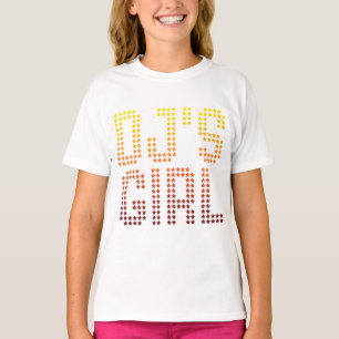 T-shirt Menina de DJs - música de DJing da esposa do