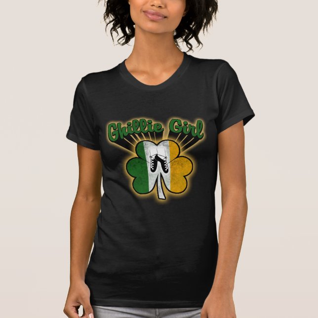 T-shirt Menina de Ghillie (Frente)