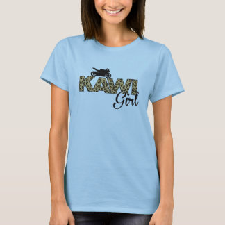 T-shirt Menina de Kawi - impressão do leopardo