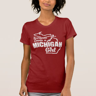 T-shirt Menina de Michigan
