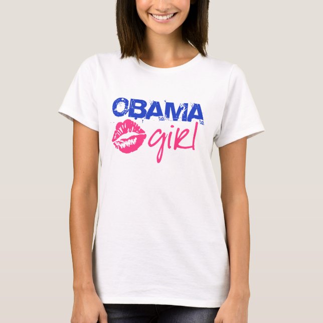 T-shirt Menina de Obama (Frente)