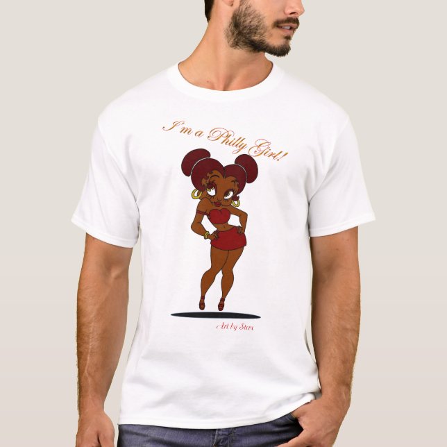 T-shirt Menina de Philly (Frente)