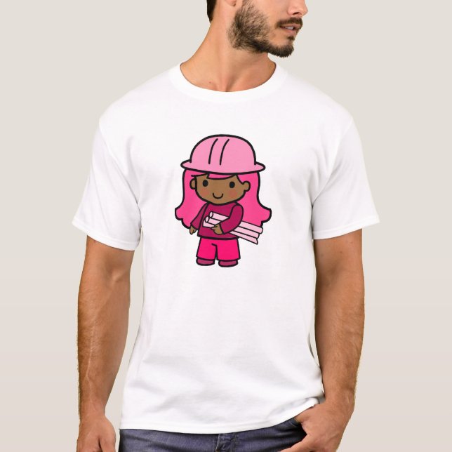 T-shirt Menina do arquiteto (Frente)
