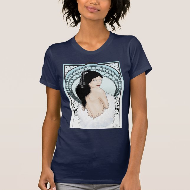T-shirt Menina do art deco (Frente)