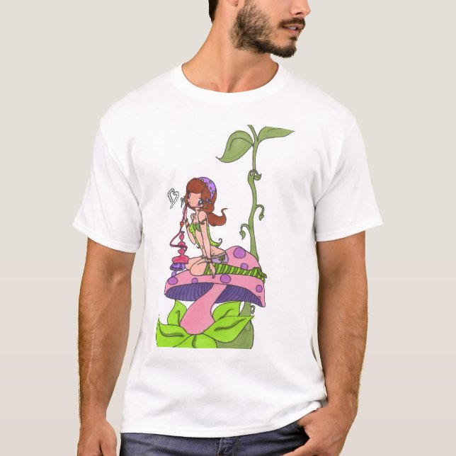 T-shirt Menina do cachimbo de água (Frente)