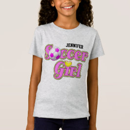 T-shirt Menina do futebol
