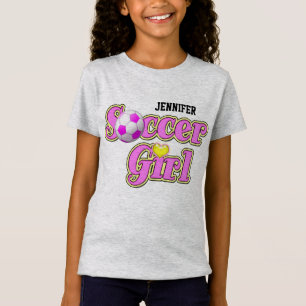 T-shirt Menina do futebol