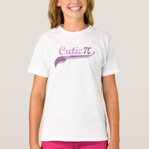 T-shirt Menina do geek de Cutie Pi engraçada