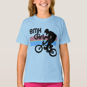 T-shirt Menina do menino de BMX/BMX