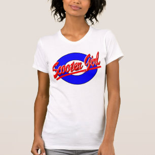 T-shirt Menina do patinete com alvo