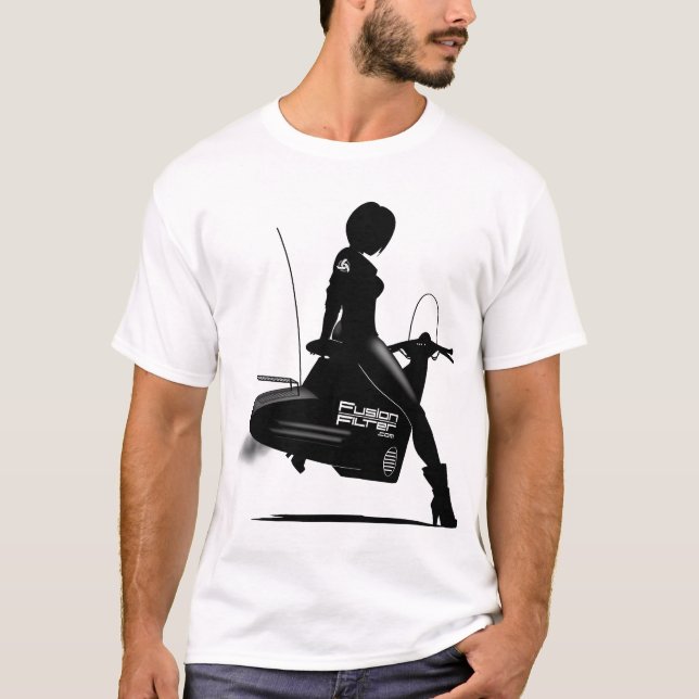 T-shirt Menina do patinete de FusionFilter (Frente)
