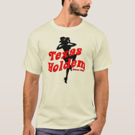 T-shirt Menina do Pinup de Texas Holdem