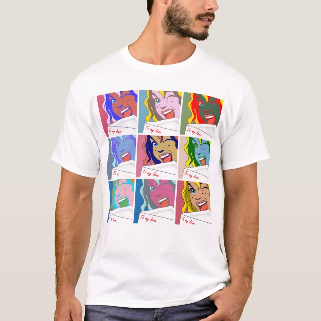 T-SHIRT MENINA DO POP ART (Frente)
